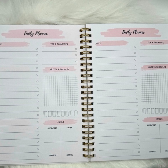 Daily Planner Undated With Black Gel Pens Bundle Set - Picture 3 of 7